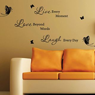 Laugh Every Day Words Wall Stickers