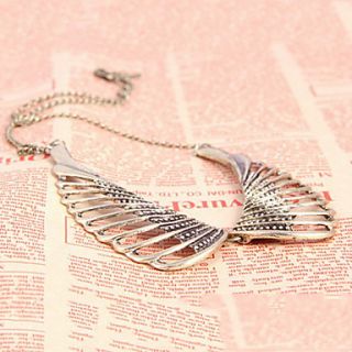 European and American retro hollow wings bow false collar necklace N696 short paragraph
