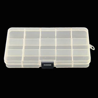 3x5 Clear Plastic Nail Art Tip Storage Box Case Tool (Random Color,17.5102.3)