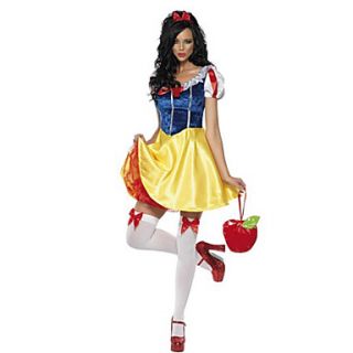 Snow White Yellow and Blue Fancy Dress Womens Costume