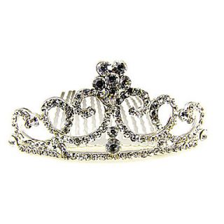 Bridal Alloy Tiaras with Rhinestone Wedding Headpieces(More Colors)