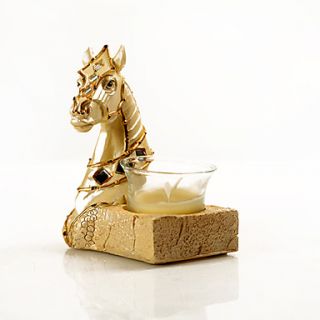 Vintage Knight Resin Candle Holder