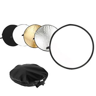 24 5 in 1 Light Mulit Collapsible disc Reflector 60cm