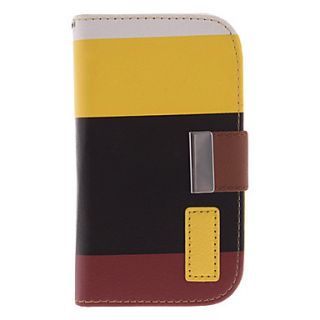 Split Joint PU Leather Pattern Protective Pouches with Buckle for Samsung Galaxy S3 Mini I8190