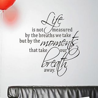 Words What Measure Your Life Wall Stickers