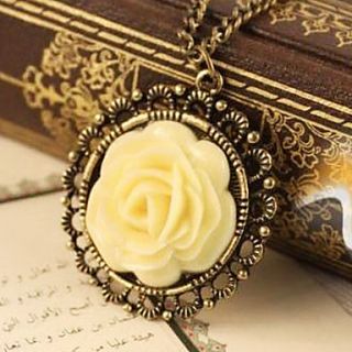 Retro nostalgia roses long sweater chain necklace N84
