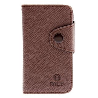 Cross Grain PU Leather Full Body Case with Card Slot and Matte Back Cover for SONY ST27i/Xperia Go(Assorted Colors)