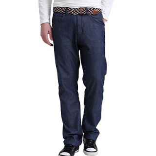 MenS Solid Colors Thin Loose Jeans