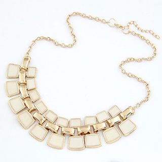 Hollow Out Enamel Short Alloy Statement Necklaces