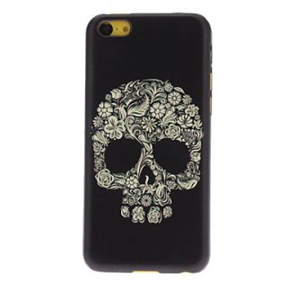 Cool Skull Formed By Flowers Pattern Hard Case for iPhone 5C