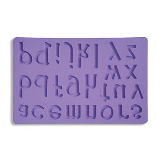 Silicone 16 Letters/Alphabets Shape FondantGum Paste Mold