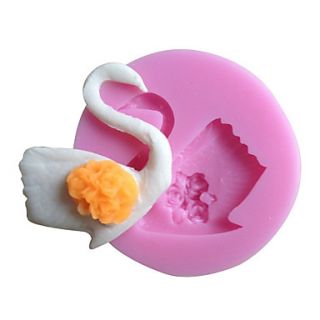 1PCS Swan Shaped Silicone Molds For Cake