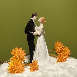Kissing Couple Resin Wedding Cake Topper