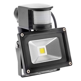 10W 6000K Cool White Light LED PIR Motion Sensor LED Flood lights (85 265V)