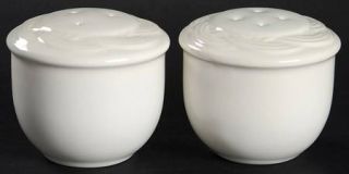 Pfaltzgraff Acadia White Salt & Pepper Set, Fine China Dinnerware   Stoneware, W