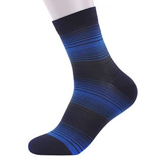 Mens 3 Pairs Inconsistent Stripes Sports Cotton Socks