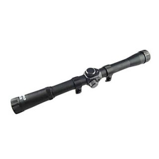 Outdoor 420 Black Rifle Scope/Monocular with One Button Battery