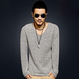 MenS V Neck Slim Long Sleeve Knit Wear