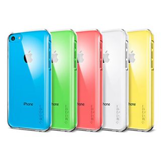 Solid Color Transparent Back Case for iPhone 5C(Assorted Color)