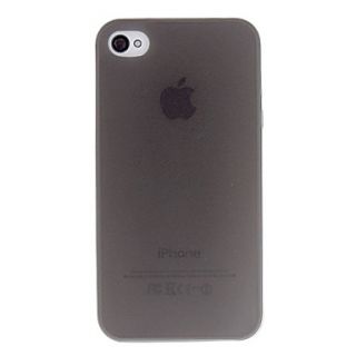 Solid Color Simple Transparent TPU Case for iPhone 4/4S (Assorted Colors)