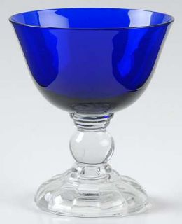 Fostoria Victorian Blue (Cobalt/Regal Blue) Low Sherbet   Stem #4024,Cobalt Blue