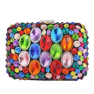 Luxurious Metal With Rhinestone Clutches/Evening Handbags