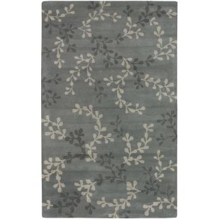 Hand tufted Painterly Grey Wool Rug (33 X 53)