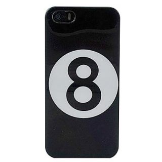 Billiards Black Number 8 Ball Hard Case Cover for iPhone 5/5S