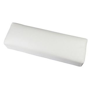 White Leather Hand Cushion Pillow Nail Art Manicure Rectangular