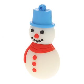 Plastic Christmas Snowman Model USB 8GB