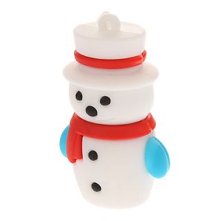 Plastic Little Christmas Snowman Model USB 32GB