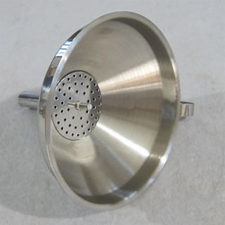 Kitchen Diameter 12cm Stainless Steel Funnel with Strainer