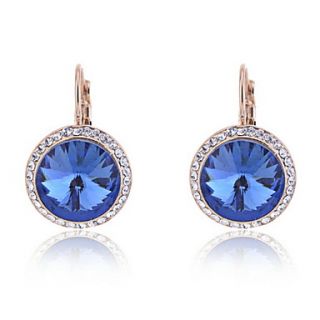 French Wire with Rhinestone Crystals Earrings(More Colors)
