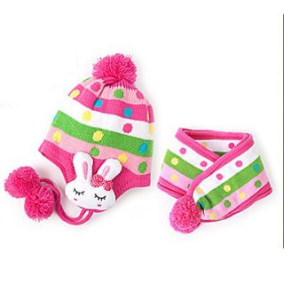 Childrens Cartoon Hat and Scarf 2 pieces