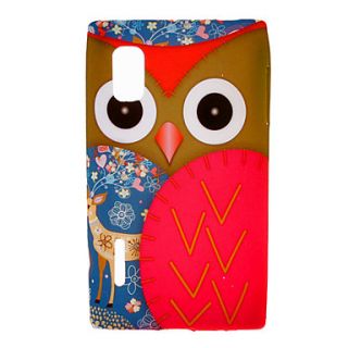 Owl Pattern Soft Case for LG Optimus L5(E612)