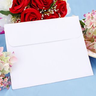 White Card Paper Envelope   Set of 12