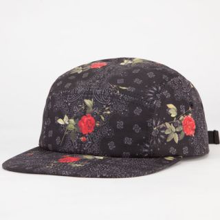 Snoop Dogg Floral Mens 5 Panel Hat Black One Size For Men 236488100