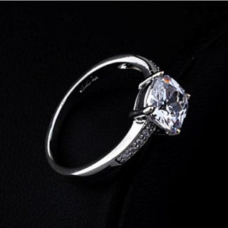 High Quality Alloy Platinum Plated And Cubic Zirconia Ring