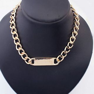 Fashion Alloy Chain Womens Necklace