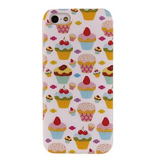 Pretty Strawberry Cakes Pattern TPU Soft Back Case for iPhone 5/5S