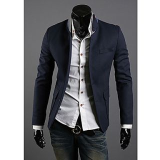 MenS Contrast Color Collar Suit