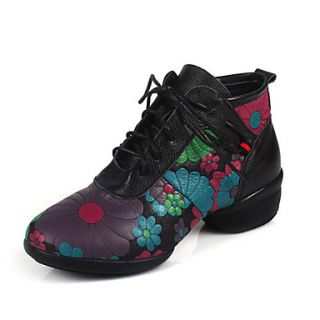Womens Leather Dance Shoes For Ballroom Sneakers(More Colors)