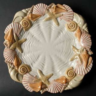 Fitz & Floyd Seascape 16 Chop Plate (Round Platter), Fine China Dinnerware   Sh