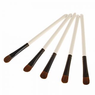 5PCS Makeup Cosmetic Brush Eye Shadow Blooming Tool(White)