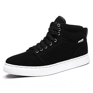 Faux Leather Mens Casual Fashion Sneakers with Lace up