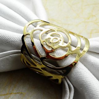 Rose Napkin Ring, Metal