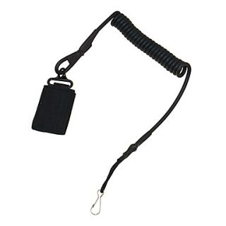 Black Retractable PU Leather Safe Backpack Strap