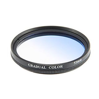 52mm Gradual Blue Filter Lens Film (Blue)