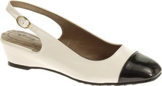 Womens Soft Style Shirly   White Cloud Patent Wedge Heels