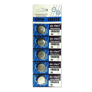 5pcs CR2032 3V Silver Button Cell Lithium Battery